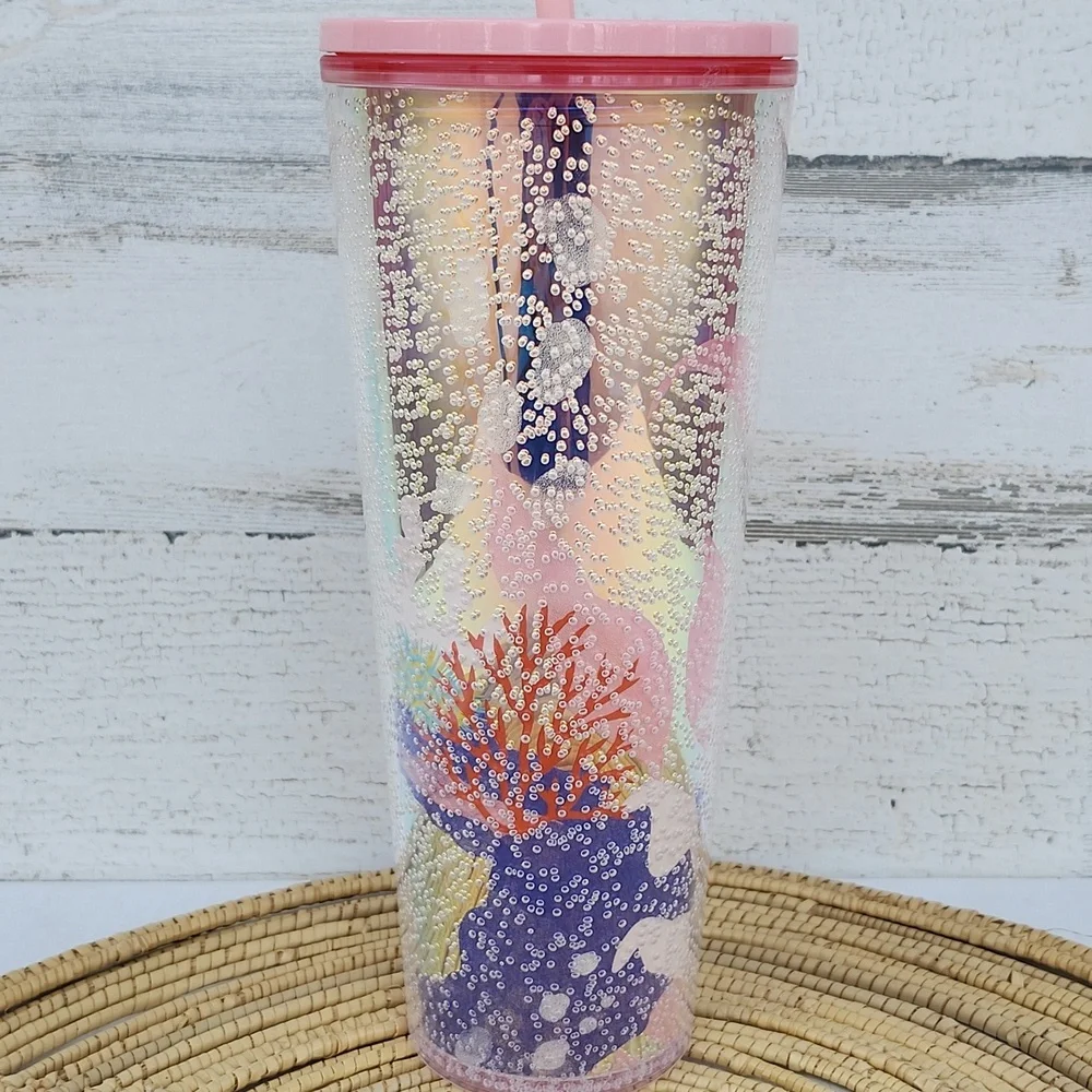 STARBUCKS CORAL REEF VENTI TUMBLER - Picture 5 of 11